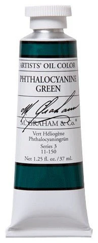 M. Graham Oil Color - Phthalocyanine (Phthalo) Green 37 ml