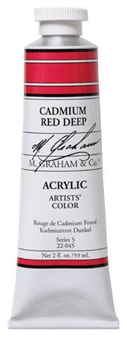 M. Graham Acrylic Color Cadmium Red Deep - 2 ounce (60 ml)