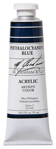 M. Graham Acrylic Color Phthalocyanine Blue - 2 ounce (60 ml)
