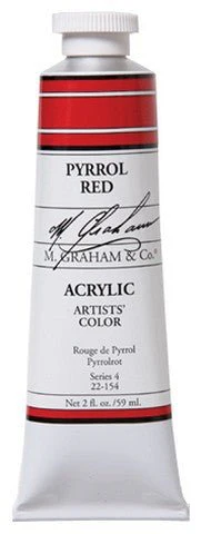 M. Graham Acrylic Color Pyrrol Red - 2 ounce (60 ml)