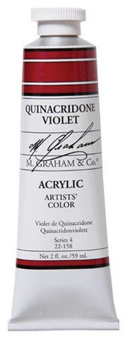M. Graham Acrylic Color Quinacridone Violet - 2 ounce (60 ml)