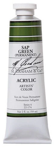 M. Graham Acrylic Color Sap Green - 2 ounce (60 ml)