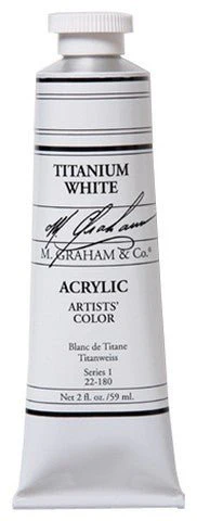 M. Graham Acrylic Color Titanium White - 2 ounce (60 ml)