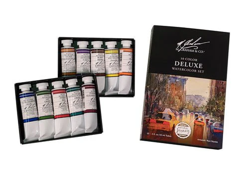 M. Graham Intermediate 10 Color Watercolor Set