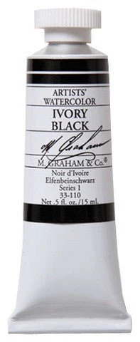 M. Graham Watercolors 15 ml - Ivory Black