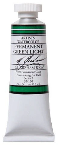 M. Graham Watercolors 15 ml - Permanent Green Light