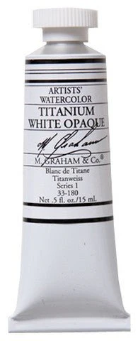 M. Graham Watercolors 15 ml - Titanium White Opaque