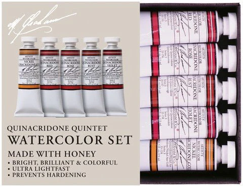 M. Graham 5 Quinacridone Watercolor Set