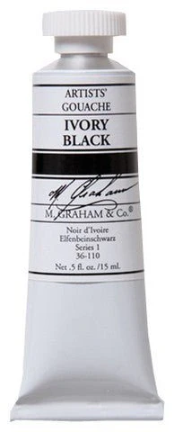 M. Graham Gouache Ivory Black 15ml