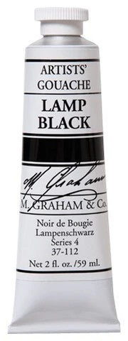 M. Graham Gouache Lamp Black 2 fl. oz. (59 ml)
