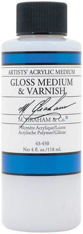 M. Graham Gloss Acrylic Medium & Varnish - 4 oz