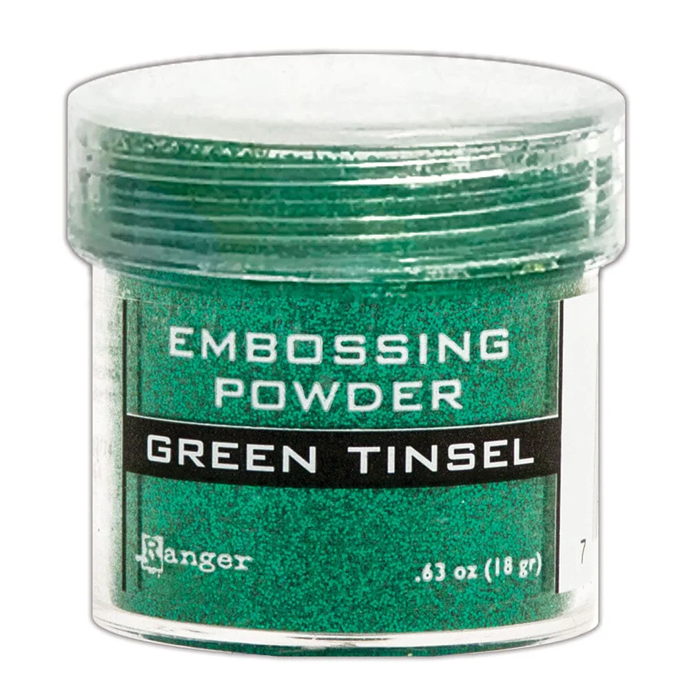 Ranger Embossing Powder 0.63 oz (18 gram) Green Tinsel