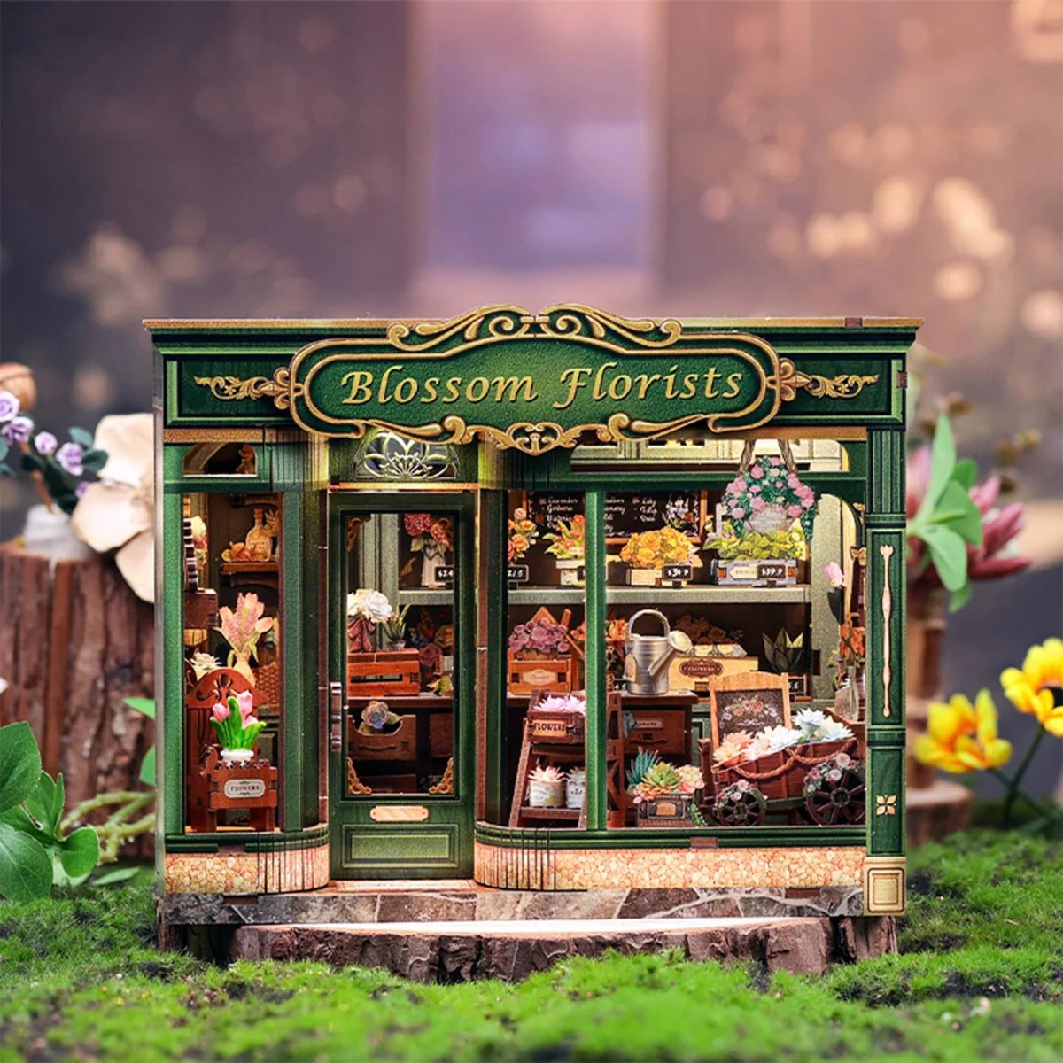 Hands Craft - DIY Book Nook Kit: Blossom Florists - Image 4