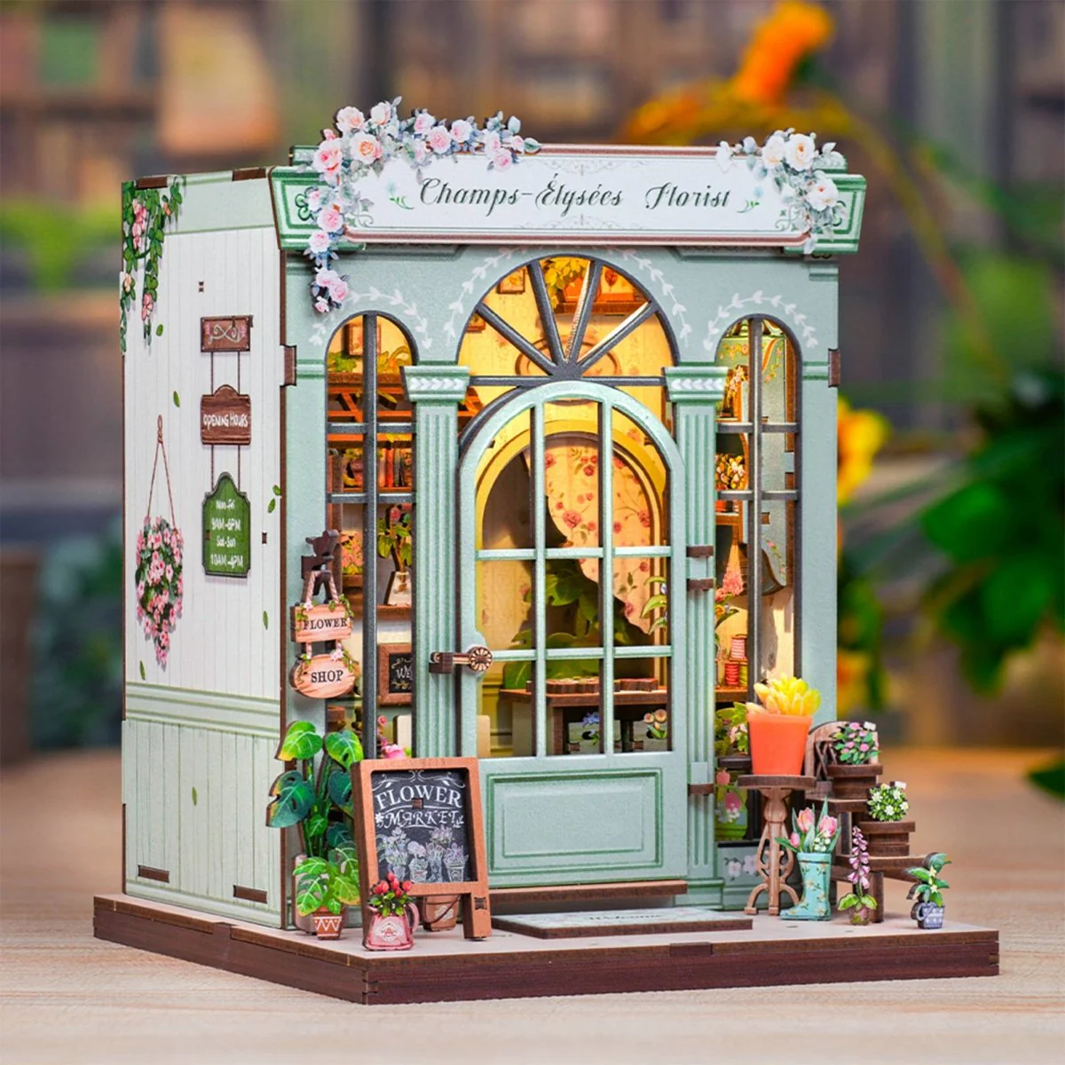 Hands Craft - DIY Book Nook Kit: Champs-Élysées Florist - Image 6
