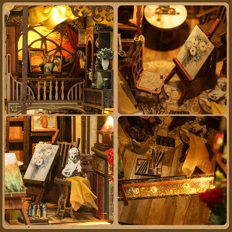DIY Book Nook Kit: Golden Twilight Studio - Image 3