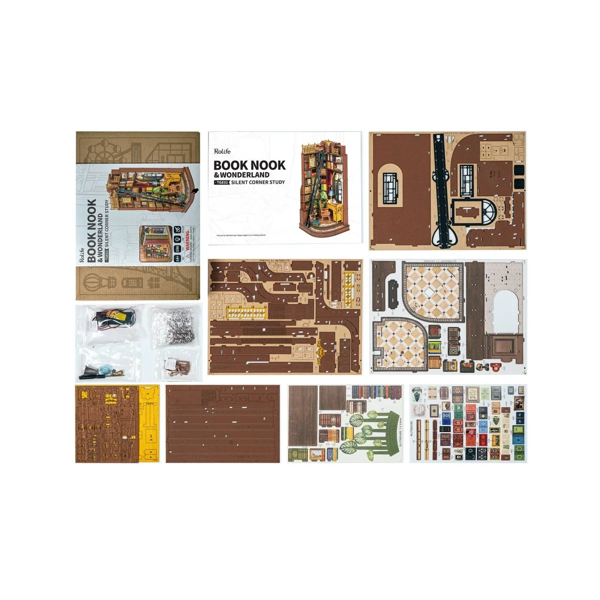 Hands Craft - DIY Book Nook Kit: Silent Corner Study - Image 11
