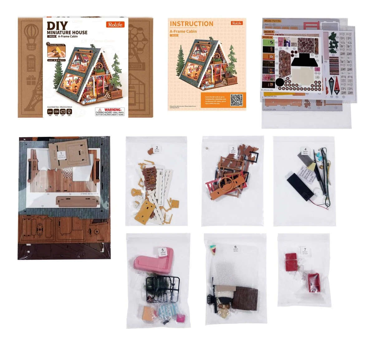DIY Miniature House Kit: A-Frame Cabin - Image 10