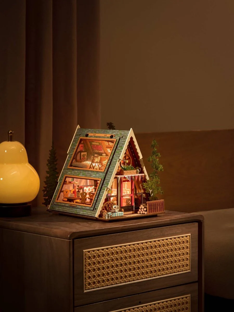 DIY Miniature House Kit: A-Frame Cabin - Image 4