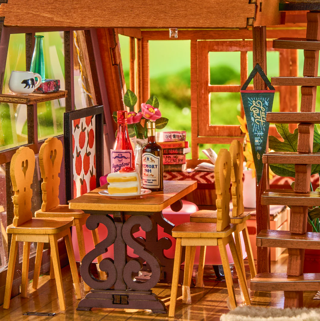 DIY Miniature House Kit: A-Frame Cabin - Image 6