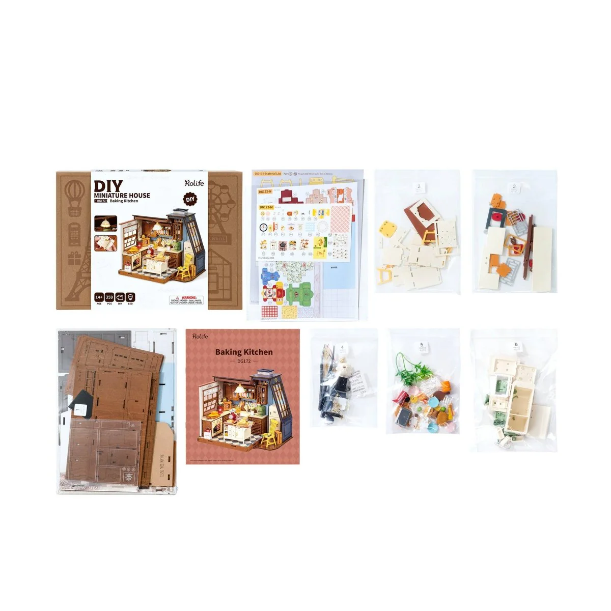 Hands Craft - DIY Miniature House Kit: Baking Kitchen - Image 3