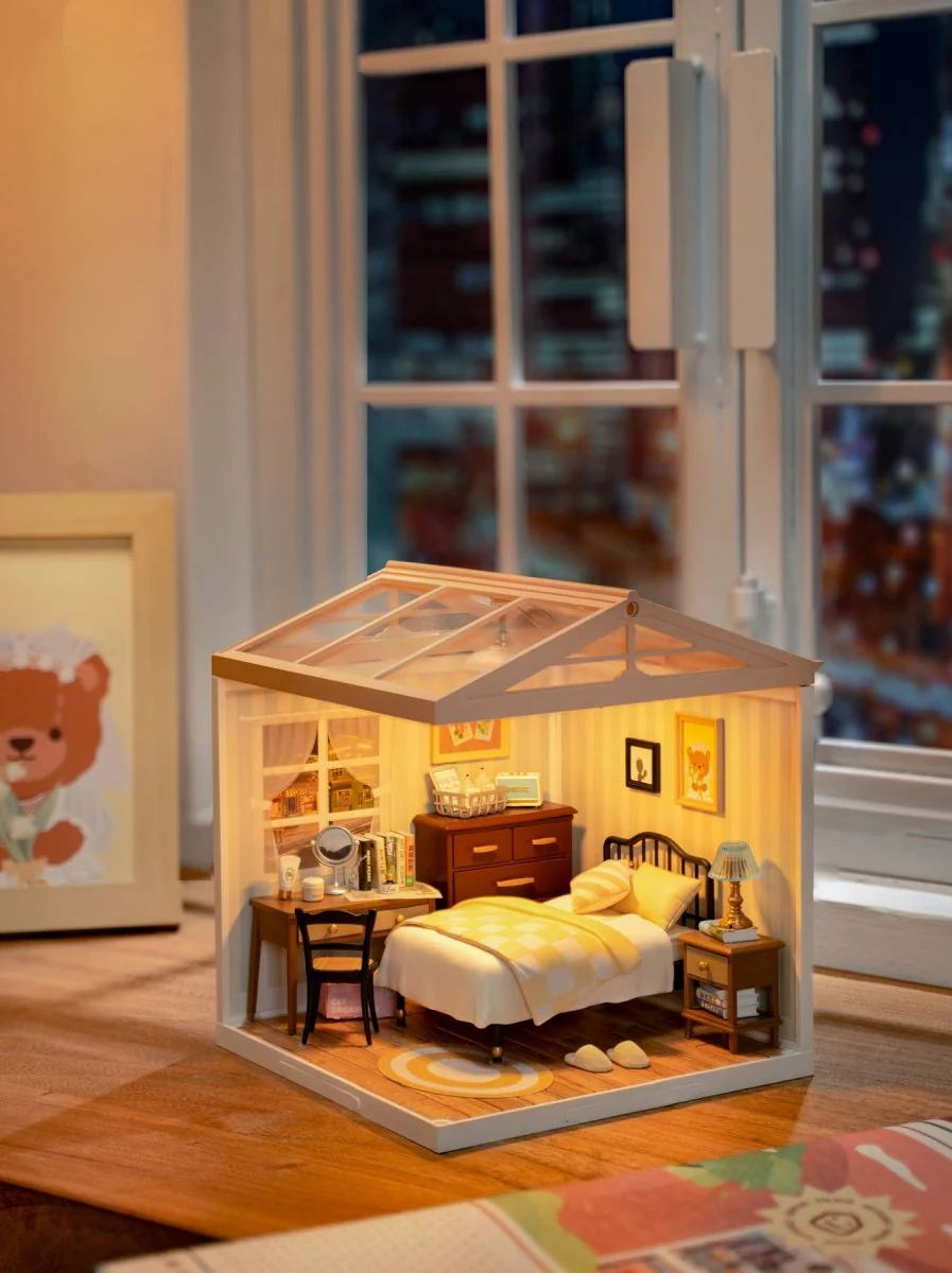 Hands Craft - DIY Miniature House Kit: Cozy Living Lounge - Image 10