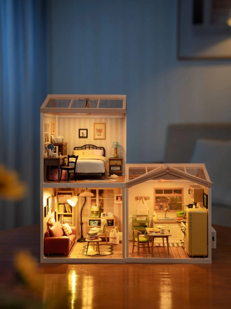 Hands Craft - DIY Miniature House Kit: Happy Meals Kitchen - Image 11