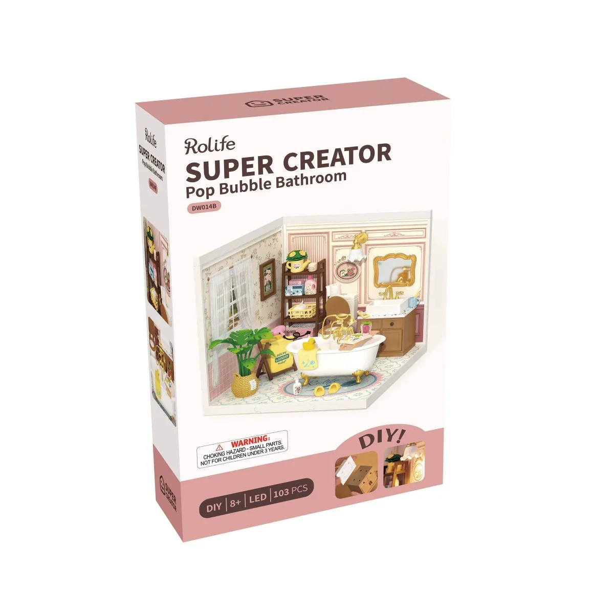 Hands Craft - DIY Miniature House Kit: Pop Bubble Bathroom - Image 4