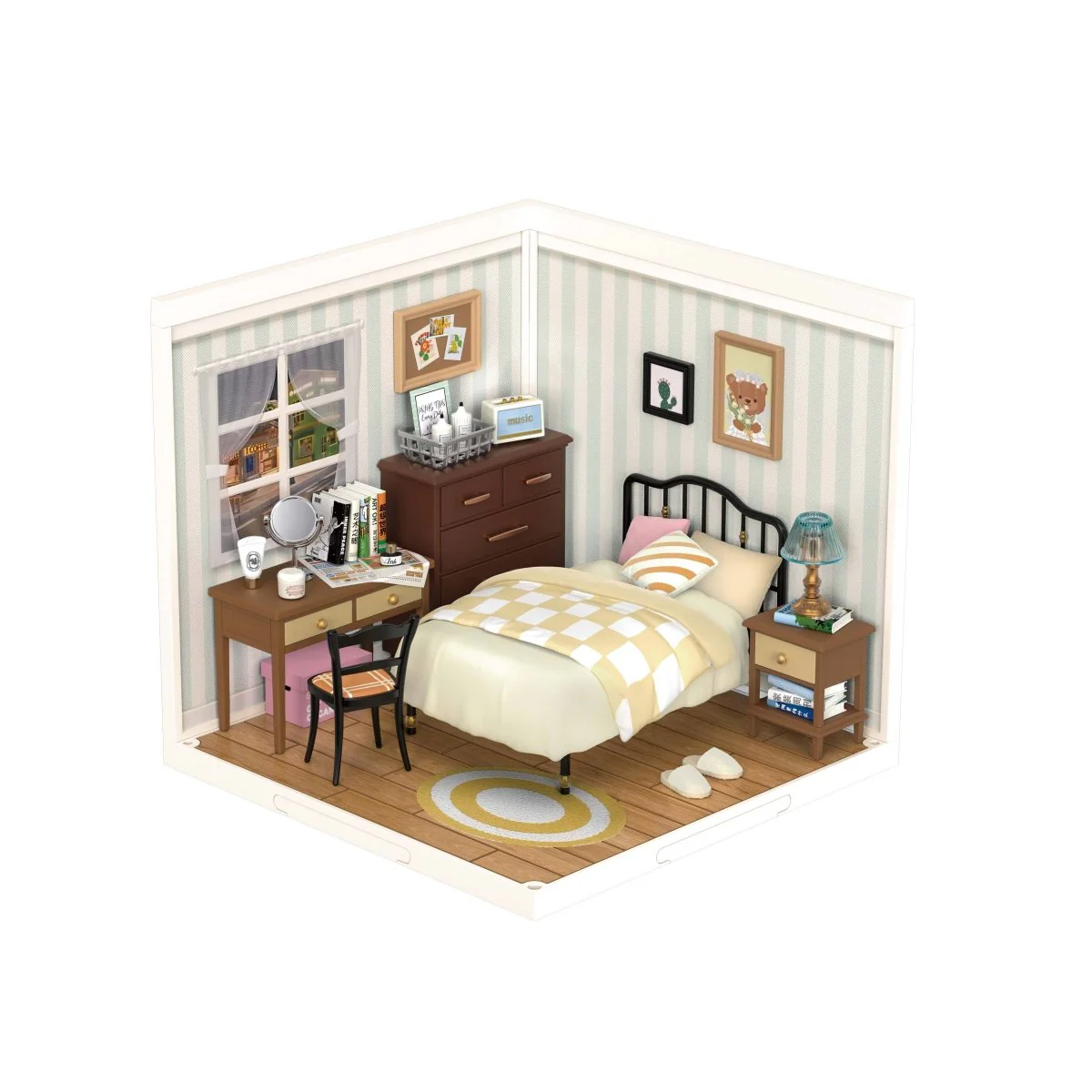 Hands Craft - DIY Miniature House Kit: Sweet Dream Bedroom