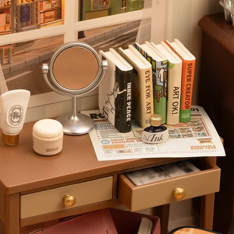 Hands Craft - DIY Miniature House Kit: Sweet Dream Bedroom - Image 6