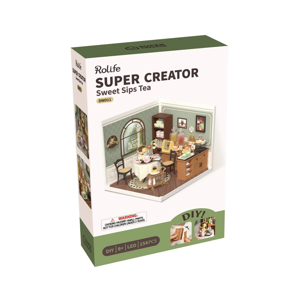 Hands Craft - DIY Miniature House Kit: Sweet Sips Tea - Image 3