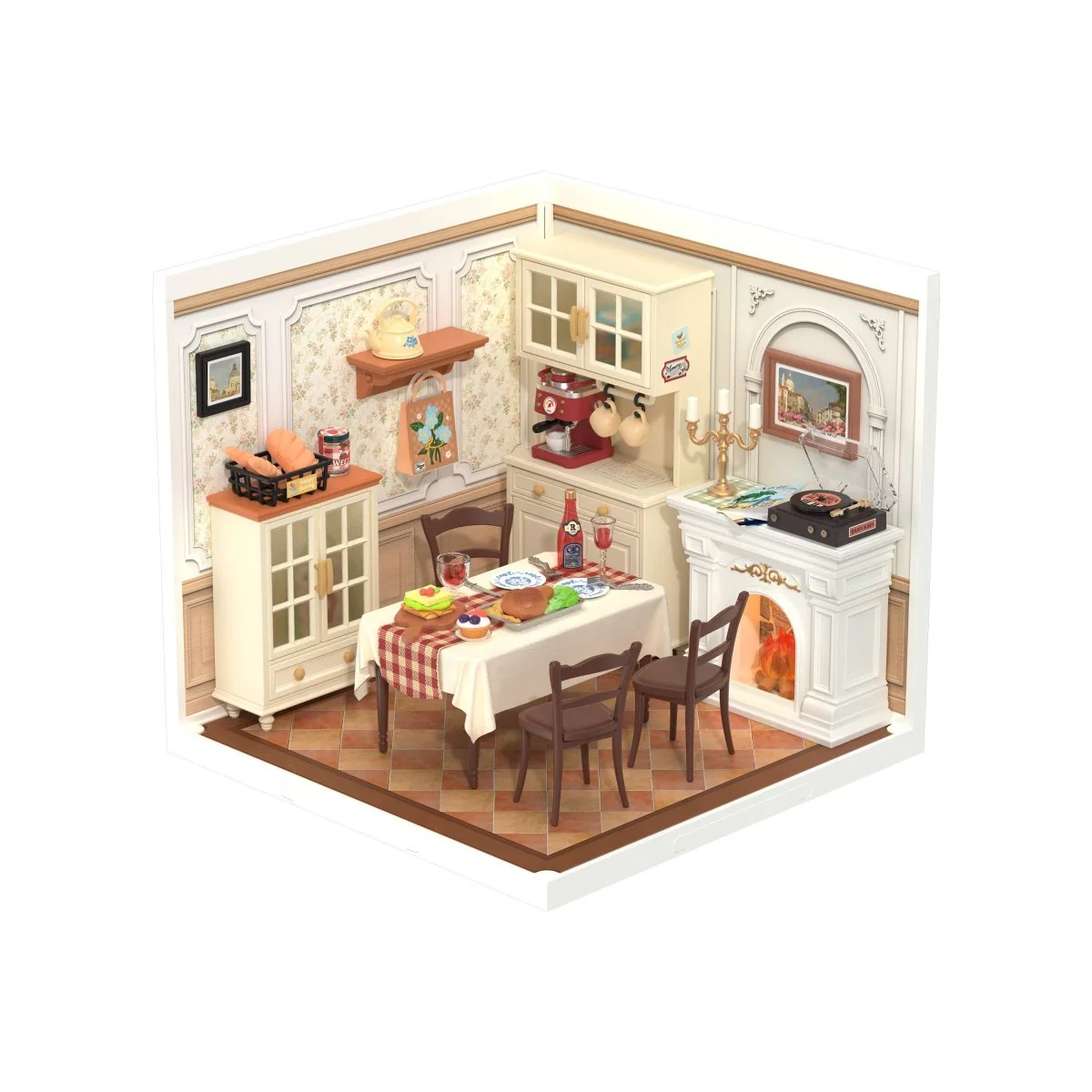 Hands Craft - DIY Miniature House Kit: Warm Dining Room
