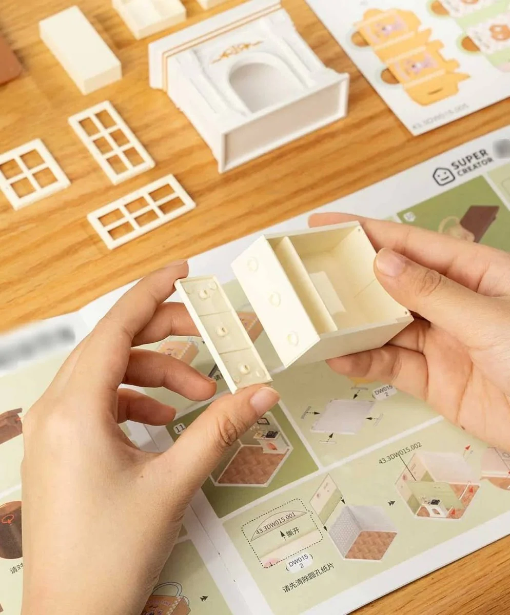 Hands Craft - DIY Miniature House Kit: Warm Dining Room - Image 2