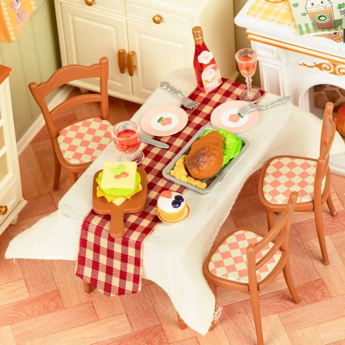 Hands Craft - DIY Miniature House Kit: Warm Dining Room - Image 3