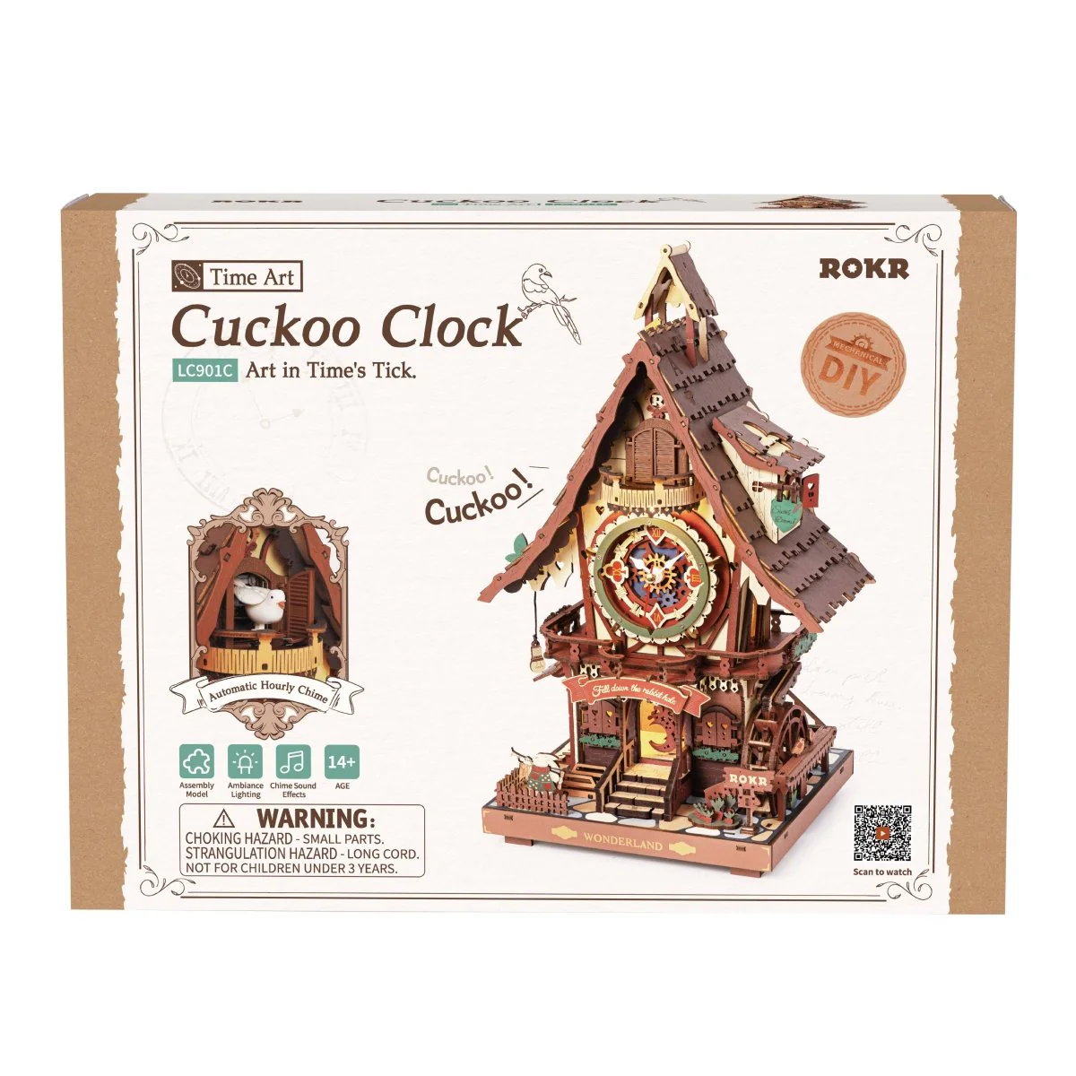 Hands Craft - DIY Wooden Puzzle: Cukoo Clock - Image 8