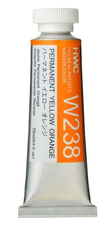 Holbein Artists Watercolor 15 ml - Permanent Yellow Orange
