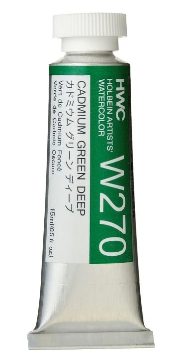 Holbein Artists Watercolor 15 ml - Cadmium Green Deep