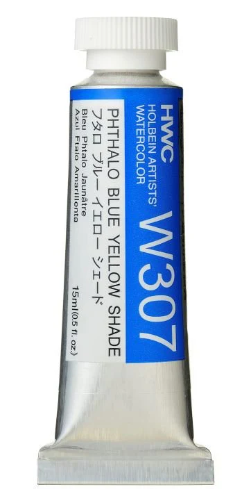 Holbein Artists Watercolor 15 ml - Phthalo Blue Yellow Shade