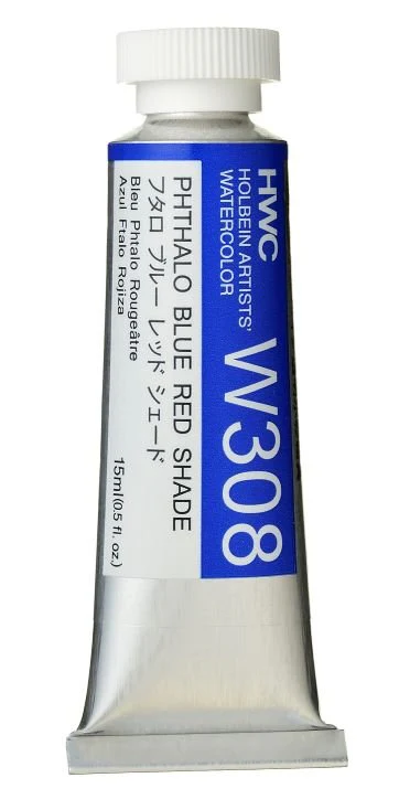 Holbein Artists Watercolor 15 ml - Phthalo Blue Red Shade