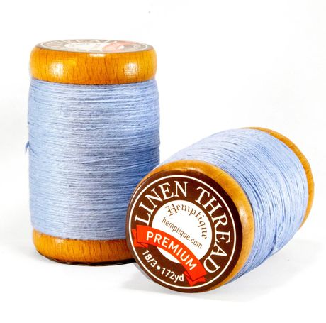 Hemptique Flax Linen Thread 0.6MM - Denim (1 spool, 172 yards)