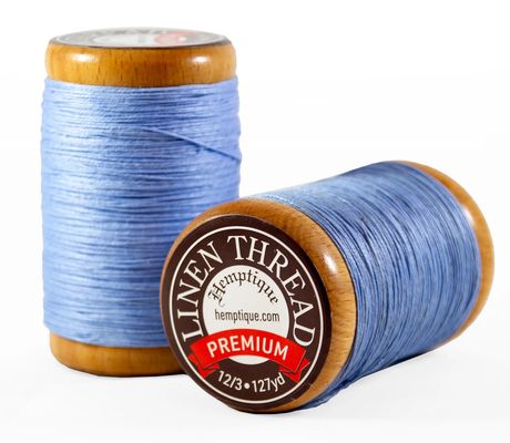 Hemptique Flax Linen Thread 1MM - Denim (1 spool, 127 yards)