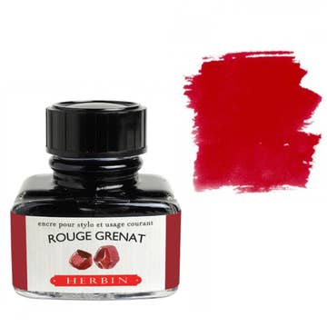 Herbin - Fountain Pen Ink - Rouge Grenat (Garnet Red) - 30ml
