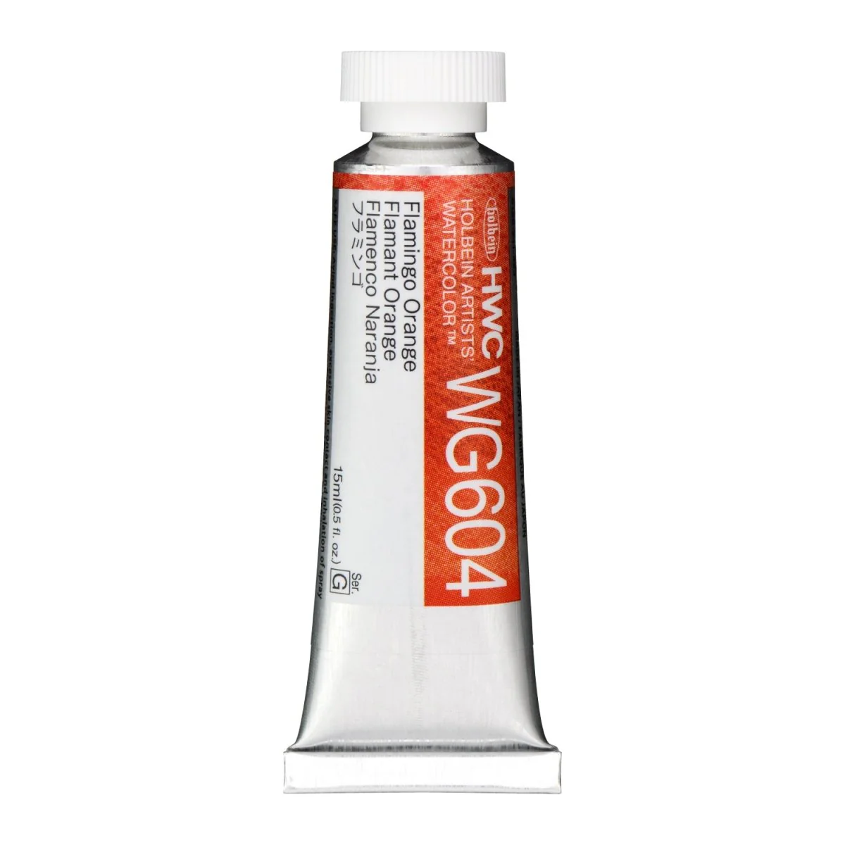 Holbein Artists Watercolor 15 ml - Flamingo Orange - Image 2