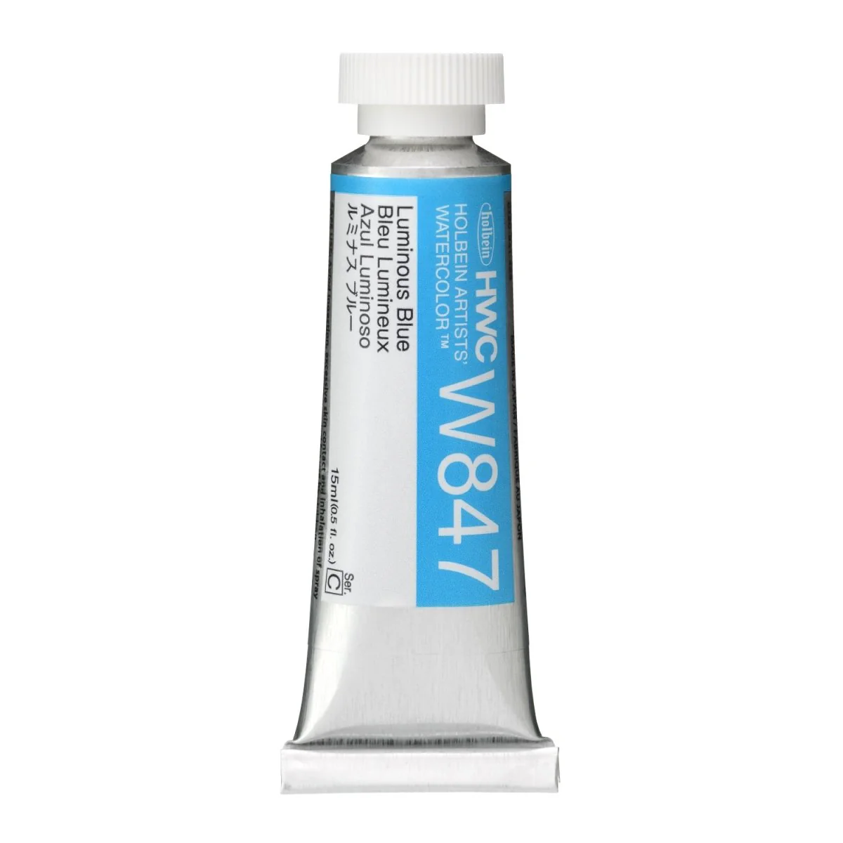 Holbein Artists Watercolor 15 ml - Luminous Blue - Image 2