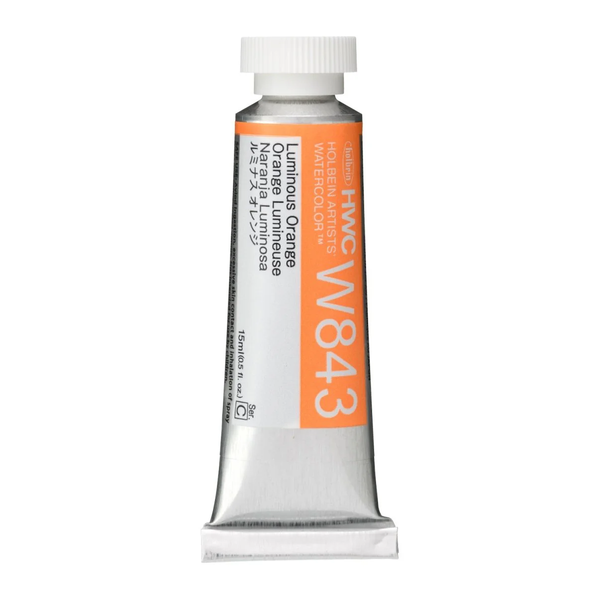 Holbein Artists Watercolor 15 ml - Luminous Orange - Image 2