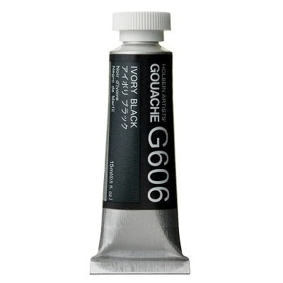 Holbein Artists Gouache 15 ml - 606 Ivory Black