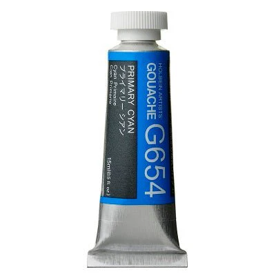 Holbein Artists Gouache 15 ml - 654 Primary Cyan