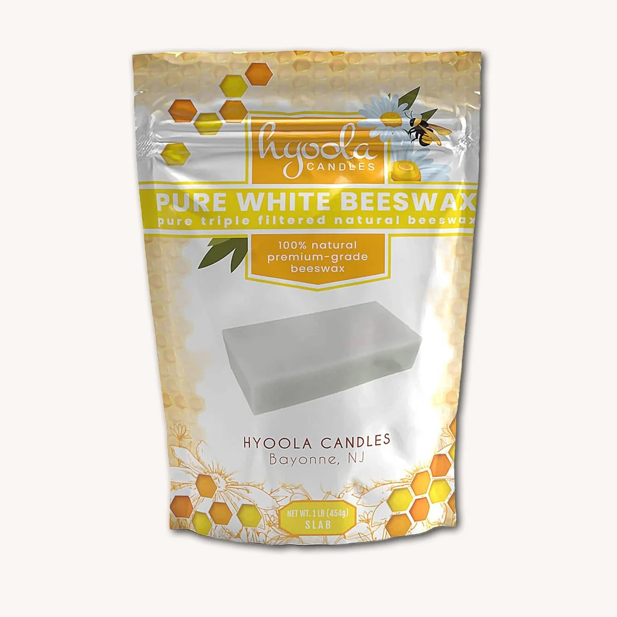 Hyoola Candles - White Beeswax Block - 1 Pound - Image 3