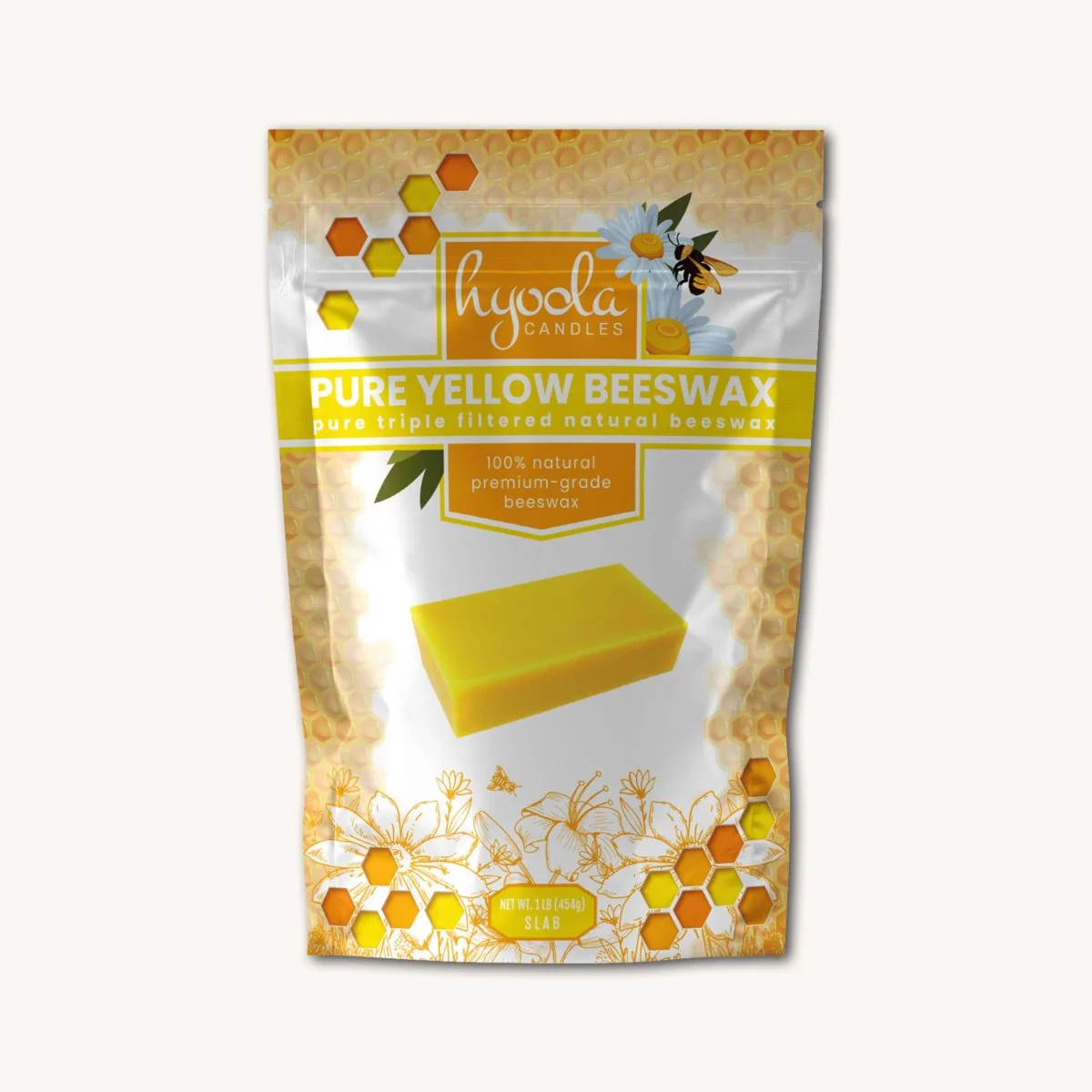 Hyoola Candles - Yellow Beeswax Block - 1 Pound - Image 3