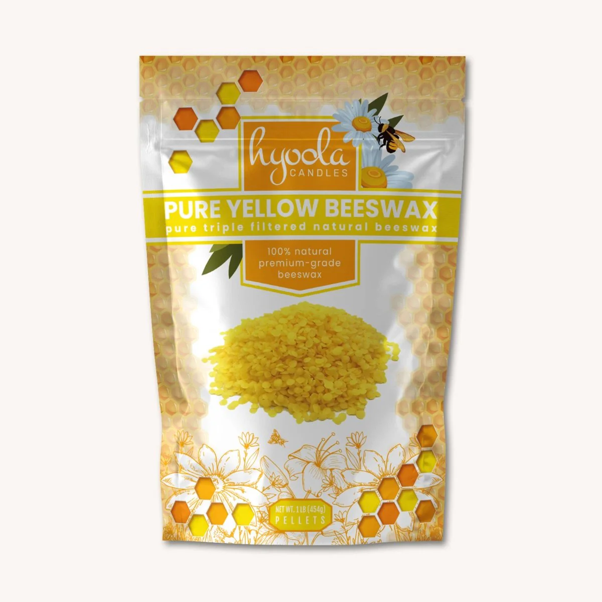 Hyoola Candles - Yellow Beeswax Pellets - 1 Pound - Image 3