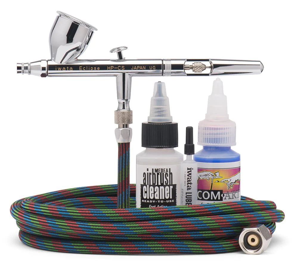 Iwata Eclipse HP-CS Gravity Feed Airbrush Value Set (With Hose)